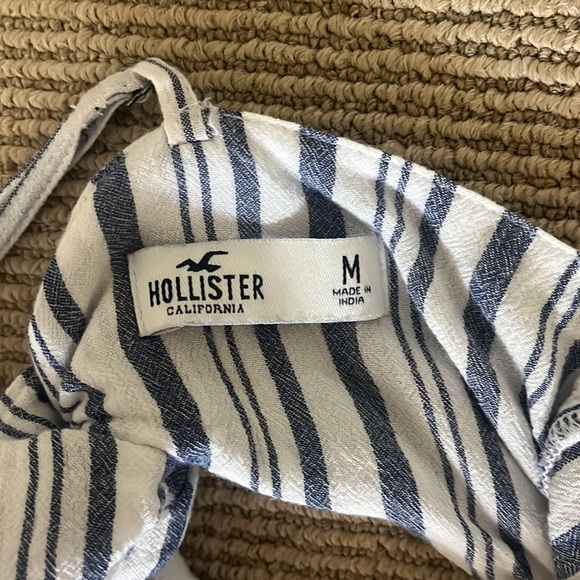 Hollister white and blue striped romper - Picture 3 of 3
